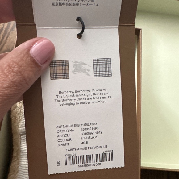 Burberry Tabitha Emb Espadrille - Picture 11 of 14